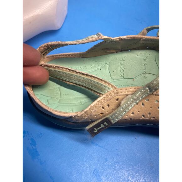 J-41 Women's Shoes Adventure All Terra Terrain Strappy Sport 9 Beige Turquoise - Picture 12 of 13